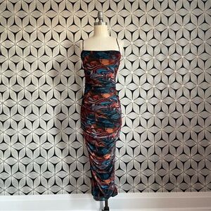 Pretty Little Thing Ruched Maxi Dress